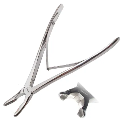 Кусачки костные стоматологические по Olivecrona. Длина 19 см, размер рабочей части 15 х 5 мм