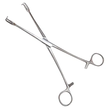 Щипці двозубі, гострі. Довжина 25 см, ширина 10 мм