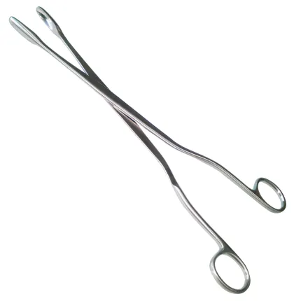 Щипцы для плаценты прямые №1 по Winter. Длина 28 см, рабочая часть 28 х 10 мм.