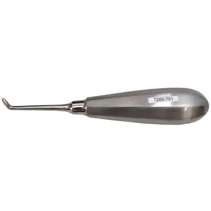 Элеватор зубной угловой правый № 1П, длина 16 см, ширина 2,5 мм