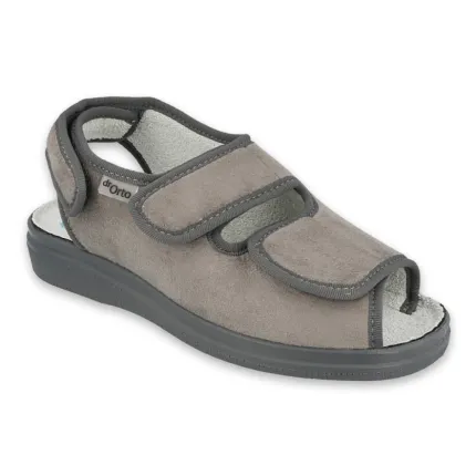 Cандалі жіночі діабетичні для проблемних ніг Dr Orto System 676D006 сірі, Колір: Сірий, Розмір жіночого взуття: 41