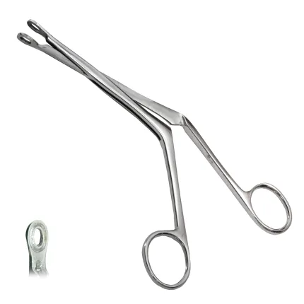 Щипці для операцій на носовій перегородці вигнуті за Knight. Довжина 19 см, ширина 7 мм