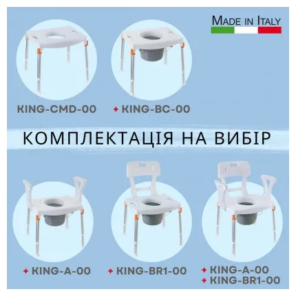 Стілець-туалет 3 в 1 KING-CMD-00, зображення 3