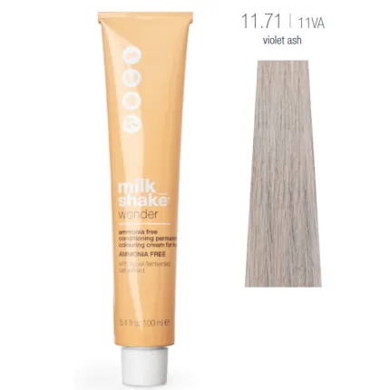 Фарба для волосся Milk Shake Wonder Hair Colour 100 мл, Об'єм: 100 мл, Колір фарби: 11.71/11VA Violet Ash
