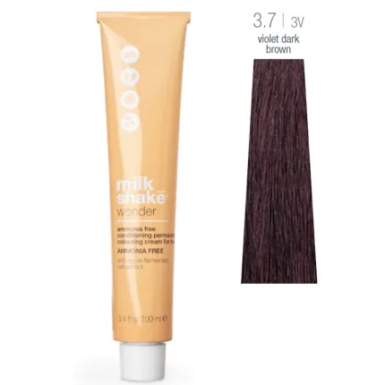 Фарба для волосся Milk Shake Wonder Hair Colour 100 мл, Об'єм: 100 мл, Колір фарби: 3.7/3V Violet Dark Brown