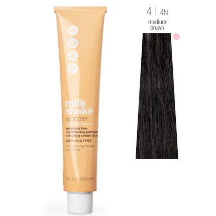 Фарба для волосся Milk Shake Wonder Hair Colour 100 мл, Об'єм: 100 мл, Колір фарби: 4/4N Medium Brown