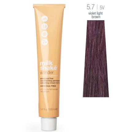Фарба для волосся Milk Shake Wonder Hair Colour 100 мл, Об'єм: 100 мл, Колір фарби: 5.7/5V Violet Light Brown