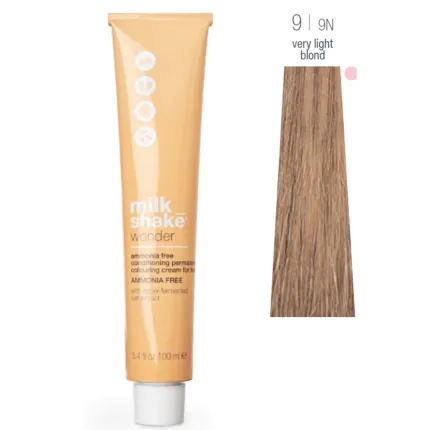 Фарба для волосся Milk Shake Wonder Hair Colour 100 мл, Об'єм: 100 мл, Колір фарби: 9/9N Very Light Blond