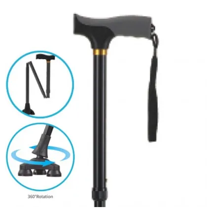 Складана алюмінієва тростина з обертовим наконечником OSD-BL530202