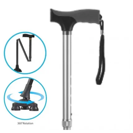 Складана алюмінієва тростина з обертовим наконечником OSD-BL530204