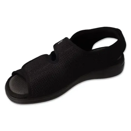 Cандалі жіночі діабетичні для проблемних ніг Dr Orto System 077D001 чорні, Колір: Чорний, Розмір жіночого взуття: 38, зображення 2