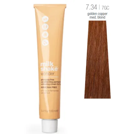 Краска для волос Milk Shake Wonder Hair Color 100 мл, Обьем: 100 мл, Цвет: 7.34/7GC Golden Copper Medium Blond