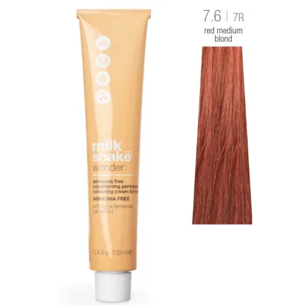 Краска для волос Milk Shake Wonder Hair Color 100 мл, Обьем: 100 мл, Цвет: 7.6/7R Red Medium Blond