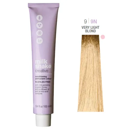 Краска для волос Milk Shake Creative Permanent 100 мл, Обьем: 100 мл, Цвет: 9/9N Very Light Blond