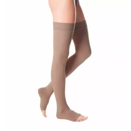 Панчохи антиварикозні, компресійні 1 класу компресії Pani Teresa PT  0406, Розмір: L, Колір компресійного виробу: Темно Бежевий, Довжина: Короткі, Носок: Відкритий