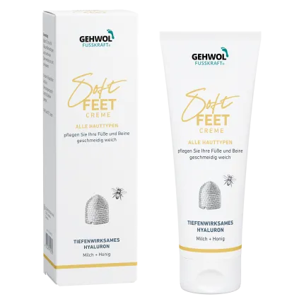 Шовковий крем для ніг молоко та мед Gehwol Fusskraft Soft Feet 125 мл, Об'єм: 125 мл