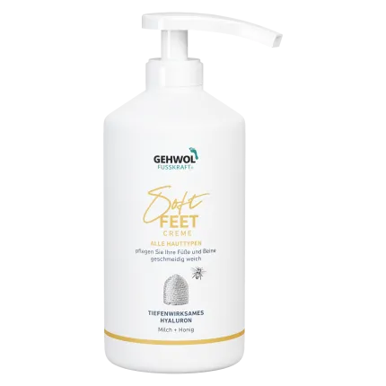 Шовковий крем для ніг Молоко та мед Gehwol Fusskraft Soft Feet 500 мл, Об'єм: 500 мл, зображення 2