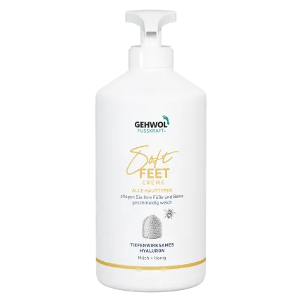 Шовковий крем для ніг Молоко та мед Gehwol Fusskraft Soft Feet 500 мл, Об'єм: 500 мл