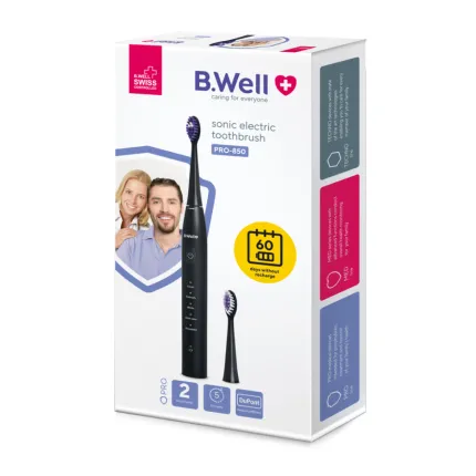 Звуковая зубная щетка B.Well PRO-850 черная, Цвет: Черный, изображение 3