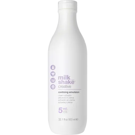 Эмульсия окисляющая Milk Shake Creative Oxidizing Emulsion 5 Vol 1,5% 950 мл, Обьем: 950 мл, Процент окисления: 1,5%