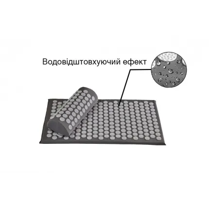 Аплікатор Кузнєцова набір килимок + валик серія Eko-Lux 40х70 см 020-57 Сірий, Колір: Сірий, Крок голки (мм): 5,0, зображення 3