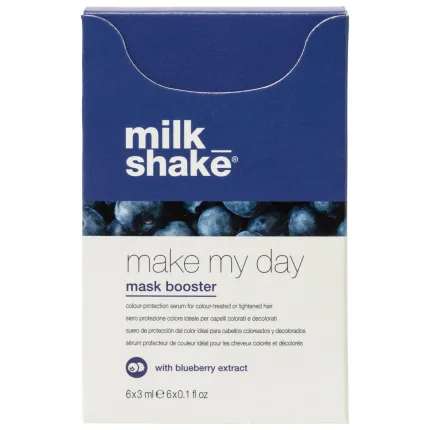 Сироватка зволожуюча з екстрактом чорниці Milk Shake Make My Day Mask Booster Blueberry 3мл №6 для фарбованого волосся