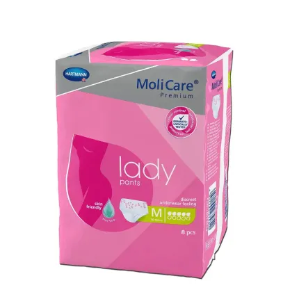 Труси поглинаючі для жінок MoliCare® Premium lady pants 5 крапель M 8 шт/уп, Розмір підгузників: M, Кількість крапель: 5, зображення 2