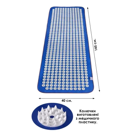 Аплікатор Кузнєцова килимок серія Eko-Max 40х145 см 10-520 Синій, зображення 2