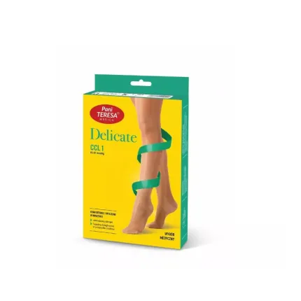 Колготи лікувальні компресійні Pani Teresa Premium Delicate PT 0431 (1 клас), Розмір: L, Колір компресійного виробу: Світло Бежевий, зображення 4