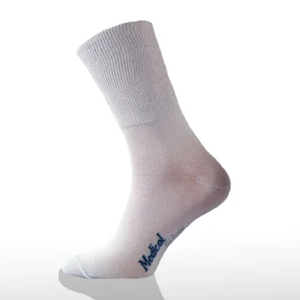 Діабетичні медичні шкарпетки зі сріблом FootMate Medical Silver, Тип шкарпеток: Високі, Розмір шкарпеток: 39/41, Колір шкарпеток: Білий, зображення 2