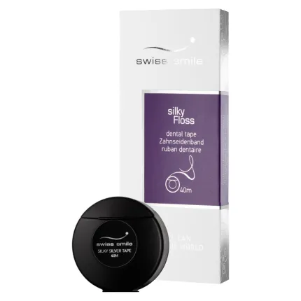 Шовковиста срібна нитка Swiss Smile Silky Silver Tape 40 м