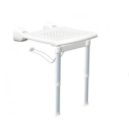 Откидное сиденье для душевой на ножках с настенным креплением KING-PWSL-00