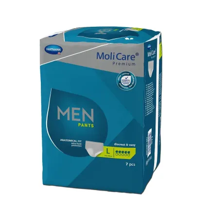 Труси поглинаючі для чоловіків MoliCare Premium Men Pants 5 крапель L 7шт, Розмір підгузників: L, Кількість крапель: 5, зображення 2