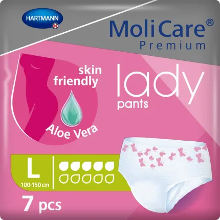 Трусы поглощающие для женщин MoliCare® Premium lady pants 5 капель L  7шт/уп, Размер подгузников: L, Количество капель: 5