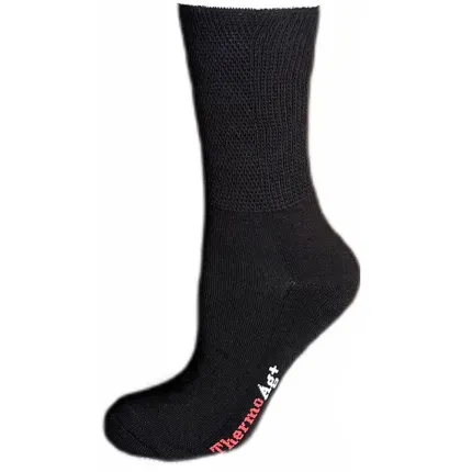 Діабетичні медичні шкарпетки утеплені із сріблом FootMate Medical Thermo AG +, Тип шкарпеток: Високі, Розмір шкарпеток: 42/44, Колір шкарпеток: Чорний