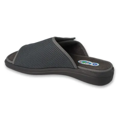 Тапочки чоловічі діабетичні для проблемних ніг Dr Orto System 078M001 сірі, Колір: Сірий, Розмір чоловічого взуття: 47, зображення 3