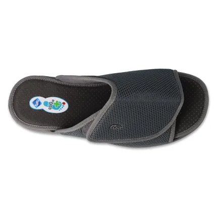 Тапочки чоловічі діабетичні для проблемних ніг Dr Orto System 078M001 сірі, Колір: Сірий, Розмір чоловічого взуття: 47, зображення 2