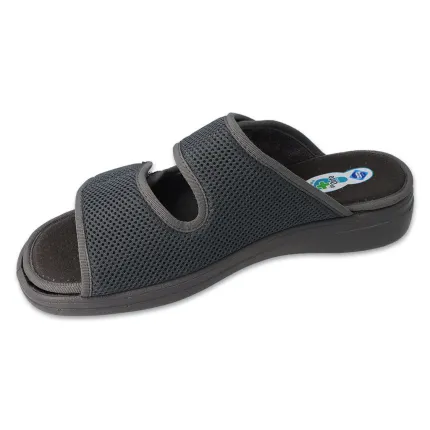 Тапочки чоловічі діабетичні для проблемних ніг Dr Orto System 083M002 сірі, Колір: Сірий, Розмір чоловічого взуття: 42, зображення 2