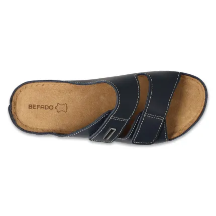 Шльопанці шкіряні жіночі для проблемних стоп DrOrto 158D284 темно сині, Колір: Темно Синій, Розмір жіночого взуття: 41, зображення 4