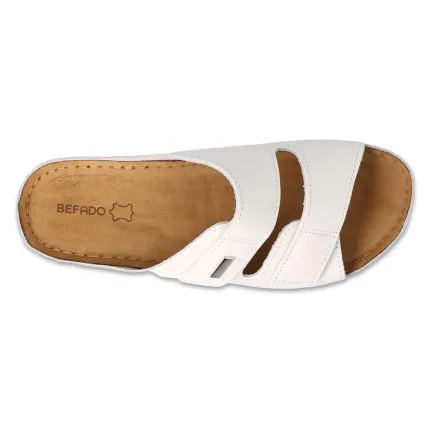 Тапочки шкіряні жіночі для проблемних стоп DrOrto 158D285 білі, Колір: білий, Розмір жіночого взуття: 39, зображення 4