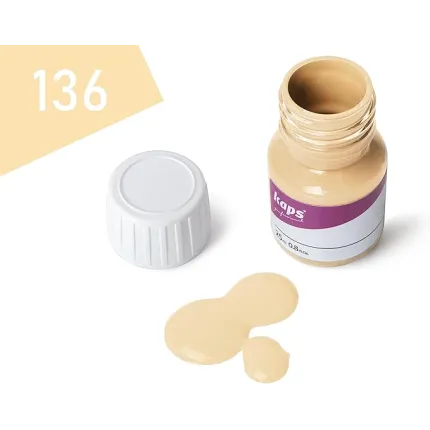 Фарба для гладкої шкіри та засіб для підготовки до фарбування Kaps Super Color Preparer 25 ml, Колір: 136