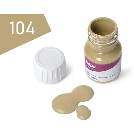 Фарба для гладкої шкіри та засіб для підготовки до фарбування Kaps Super Color Preparer 25 ml, Колір: 104