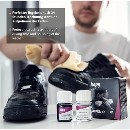 Фарба для гладкої шкіри та засіб для підготовки до фарбування Kaps Super Color Preparer 25 ml, Колір: 150, зображення 4