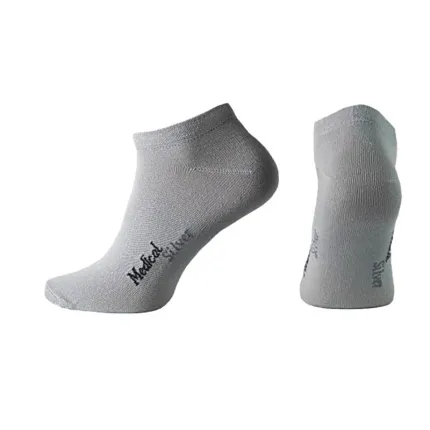 Діабетичні медичні шкарпетки зі сріблом FootMate Medical Silver низькі, Тип шкарпеток: Низькі, Розмір шкарпеток: 42/44, Колір шкарпеток: Білий