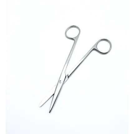 Ножиці для розтину м'яких тканин, прямі, з одним гострим кінцем. Довжина 14,5 см