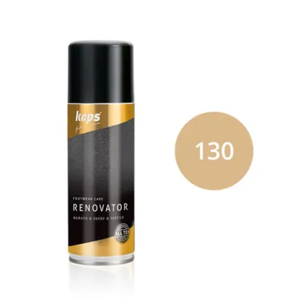 Спрей фарба для замші і нубуку Kaps Renovator 200 ml, Колір: 130 Бежевий 