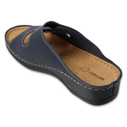 Шлепанцы кожаные женские для проблемных стоп Dr Orto 158D285 темно синие, Цвет: Темно Синий, Размер женской обуви: 36, изображение 3