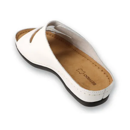 Тапочки шкіряні жіночі для проблемних стоп DrOrto 158D285 білі, Колір: білий, Розмір жіночого взуття: 36, зображення 3