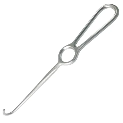 Хирургический крючок 1 зубец тупой по Кохеру (длина 22 см)