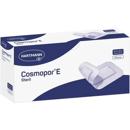 Cosmopor E sterile 15см x 6 см Пов'язка пластирна стерильна 1шт, Розмір пластиру: 15 см х 6 см